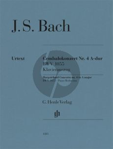 Bach Concerto No. 4 A-major BWV 1055 Harpsichors and Orchestra (piano reduction) (edited by Norbert Müllemann and Maren Minuth)