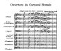 Berlioz Carnaval Roumain Ouverture for Orchestra Study Score