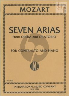 7 Arias from Opera and Oratorio Contralto and Piano