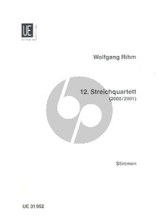 Rihm Streich Quartet No.12 (2000 / 2001) Stimmen