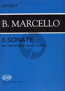 Marcello 6 Sonatas Op.1 Violoncello and Bc (Urtext) (Mariassy-Pejtsik)