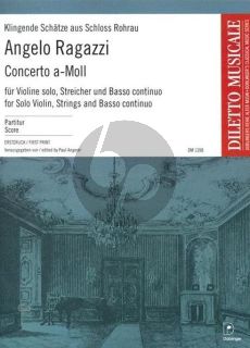 Ragazzi Concerto a-moll Violin-Strings and Bc (Score) (edited by Paul Angerer)