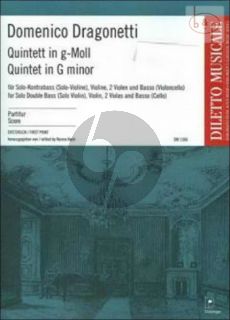 Quintet g-minor (Double Bass[solo][Vi.]-Vi.- 2 Va.-Basso[Vc.])