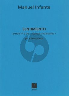 Infante  Danses Andalouses No.2: Sentimiento 2 Pianos (2copies included)