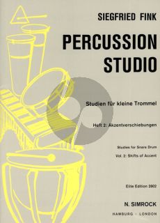 Fink Studies for Snare Drum Vol. 2 Shifts of Accent (Percussion Studio)