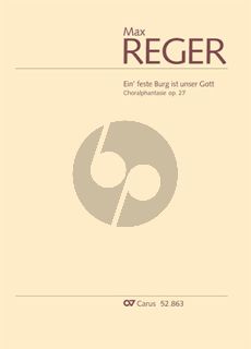 Reger Choralphantasie Ein' feste Burg ist unser Gott Op.27 Orgel