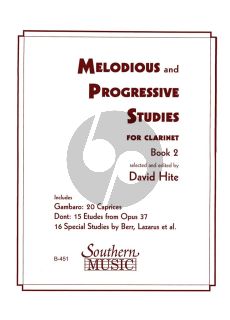 Melodious and Progressive Studies Vol. 2 Clarinet (Newly Revised) (edited by David Hite)