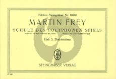 Frey Schule des Polyphonen Spiels Vol. 2 Bachbuchlein Klavier