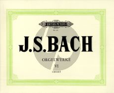 Bach Orgelwerke Vol. 6 (Friedrich Konrad Griepenkerl, Ferdinand August Roitzsch, Hermann Keller) (Peters-Urtext)