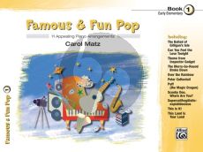 Matz Famous & Fun Pop Vol.1 - 11 Appealing Piano Arrangements with Duet Part (Early Elementary)