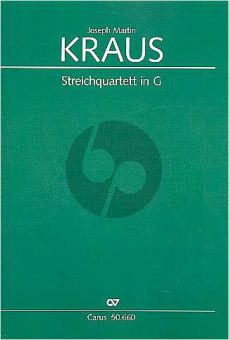 Kraus Quartet G-major VB 187 (Op.1 No.6) (Schottisches-Quartett) (Score/Parts) (edited by Sonja Gerlach)