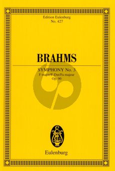 Brahms Symphony No.3 F-major Op.90 for Orchestra Study Score (edited by Richard Clarke)