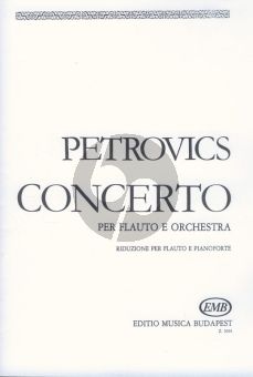 Petrovics Concerto Flute and Orchestra Edition for Flute and Piano