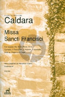 Caldara  Missa Francisci SATB soli-SATB-Orch. Full Score