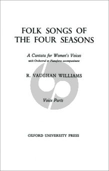 Vaughan Williams Folksongs of the Four Seasons Choral Score