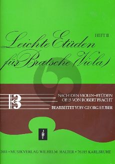 Pracht Leichte Etuden für Bratsche (Viola) Vol.2 (nach den Violin-Etuden Op.15)