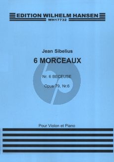 Sibelius Berceuse op.79 No.6 for Violin and Piano