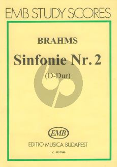 Brahms Symphony No.2 D-major Op.73 Study Score (edited by Gabor Darvas)