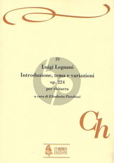 Legnani Introduction, Theme and Variations Op. 224 Guitar (Elisabetta Pistolozzi)