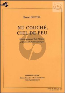 Nu Couche Ciel de Feu Op.32 (Monodrame) (3 Flutes with Electro Acoustics) (Score/Parts)