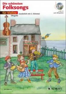 Die Schonsten Folksongs (1 - 2 Violins) (Bk-Cd)