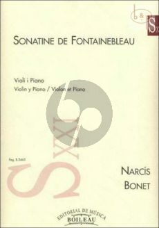 Sonatine de Fontainebleau for Violin and Piano