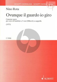 Ovunque il guardo io giro a 3 Voci