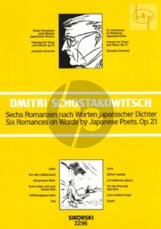 6 Romanzen nach Japanischer Dichter opus 21