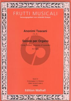 Anonimi Toscani (18th century): Sonate per Organo – Fonte Ricasoli Vol.4 (Jolando Scarpa)