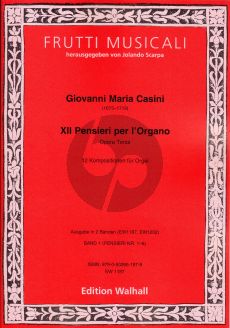 Casini XII Pensieri per Organo Op.3