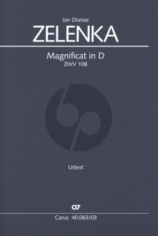 Zelenka Magnificat D-Major ZWV 108 SA soli-SATB-Orchestra Vocal Score (Wolfgang Horn)