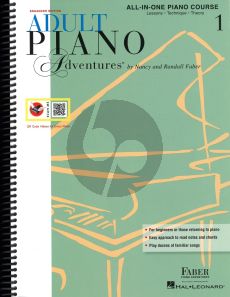 Adult Piano Adventures All-In-One Lesson Book 1 Book with Media Online (Lessons - Technique and Theory)