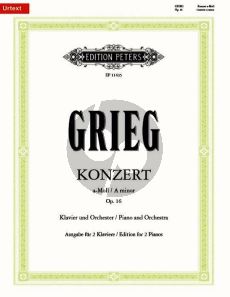 Grieg Konzert a-moll Op.16 Klavier-Orchester (Ausgabe 2 Klaviere) (Klaus Burmeister)