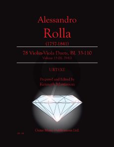 Rolla 78 Duets Volume 13 BI. 79 - 82 Violin - Viola (Prepared and Edited by Kenneth Martinson) (Urtext)