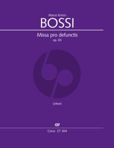 Bossi Missa pro defunctis Opus 83 SATB mit Harmonium oder Orgel ad lib. (Partitur) (Guido Johannes Joerg)