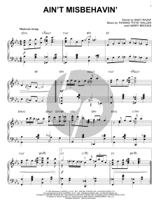 Ain't Misbehavin' [Stride version] (arr. Brent Edstrom)