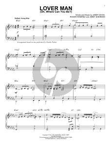 Lover Man (Oh, Where Can You Be?) (arr. Brent Edstrom)