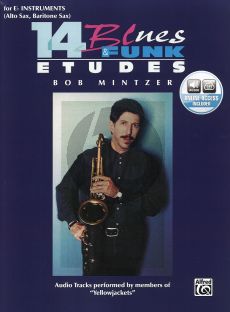 Mintzer 14 Blues & Funk Etudes for Eb Instruments Bk-Audio Online