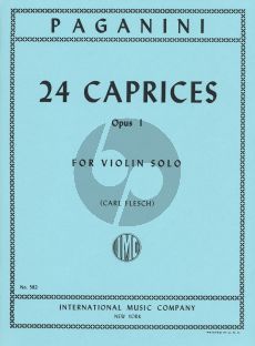 Paganini 24 Caprices op.1 Violin solo (Carl Flesch)