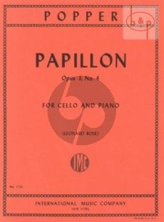 Papillon Op.3 No.4 Cello-Piano