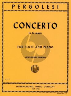 Pergolesi Concerto G-major for Flute and Piano (Edited by Jean-Pierre Rampal)