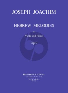 Joachim Hebrew Melodies Op.9 Viola and Piano