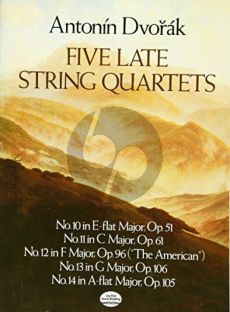 Dvorak 5 Late Stringquartets Score