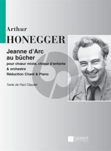 Honegger Jeanne d'Arc au Bücher Partition Chant-Piano