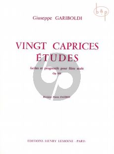 Gariboldi 20 Caprices Etudes Op.333 Flute (Faciles et Progressives)