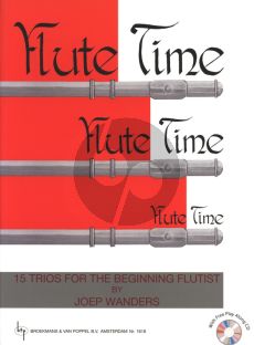 Wanders Flute Time Vol.1 (15 Trios Beginning Flutist) (Grade 1 - 2) (Bk-Cd)