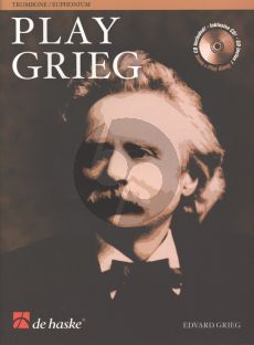 Play Grieg for Trombone (Euph.) (TC/BC) (Bk-Cd) (Kernen-Kampstra) (interm.) (play-along and demo CD)