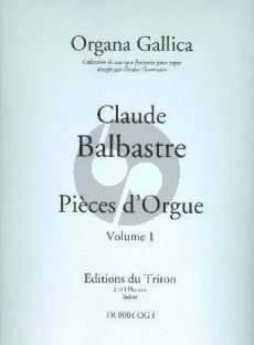 Balbastre Livre d'Orgue Vol.1 (Gorenstein) (du Triton)