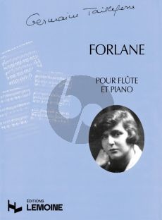 Tailleferre Forlane Flute-Piano