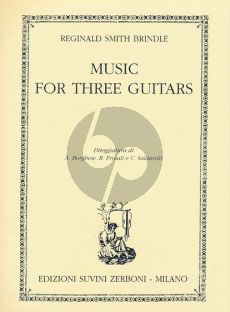 Smith Brindle Music for Three Guitars (3 Scores) (edited by Vincenzo Saldarelli)